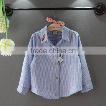 Wholesale Striped Long Sleeve Kids t Shirt With Animal Pattern photo-3