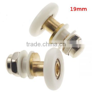 New Arrival Hot Sale 2PCS/lot 19mm-27mm Dia Partiality Shower Bath Door Rollers Runners Wheels Pulleys Long Lasting