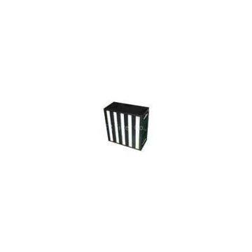 Washable Fiberglass Medium V - bank HEPA filter, media air filter with aluminum sheet frame