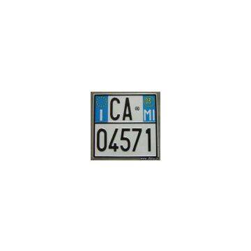 Motorcycle License Plate