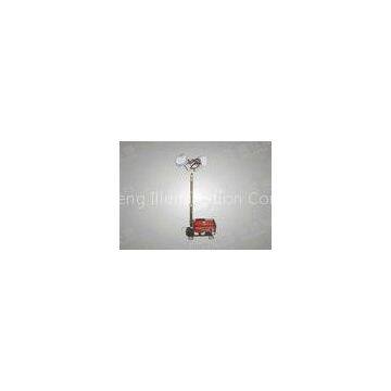 High Mast Gasoline / Diesel Light Tower With 2kw Generator , IP54