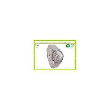 White Watchband 1 - 3 ATM Silicone Strap Watches For Ladies Logo Debossed