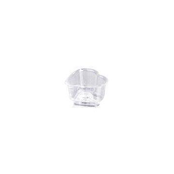 Heart Shape Disposable Dessert Bowls , Jelly / Ice Cream Plastic Cups