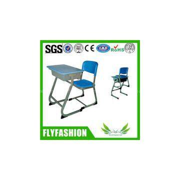 Plastic Classroom Single Student Table And Chair Furniture Set (SF-60S)