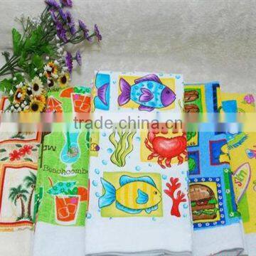 cotton print kitchen tea towel