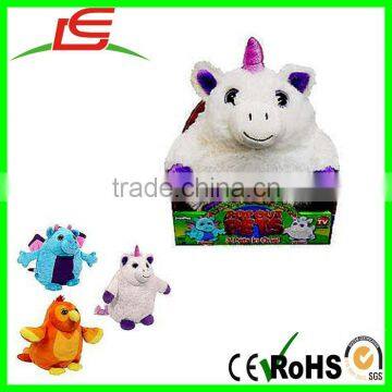 Wholesale 3 IN ONE Transforming Plush Toy Unicorn Dragon Phoenix Pop Out Pets