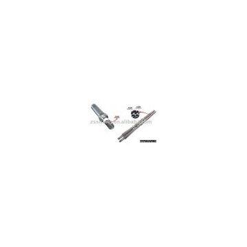 Bimetallic screw and barrel for plastic machine