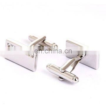 2015 HOT Shirt Silver Cufflinks for Mens Gifts Brand Cuff Crystal Cuff Links photo-4