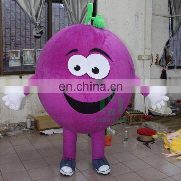 HI CE standard custom fur cherries inflatable costumes walking mascot