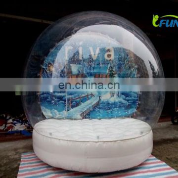 Cheap inflatable snow globe for Christmas/christmas photo snow globes/giant inflatable snow globe