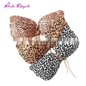 In Stocks White Leopard Veins Sexy Backless Nubra Push Up Invisible Bra photo-3