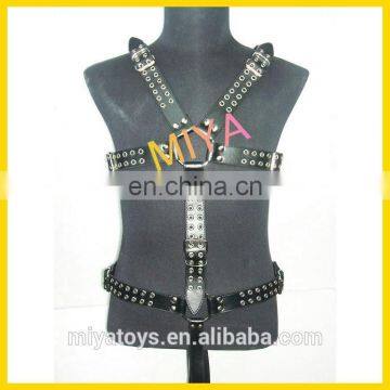 x shape leather harness for men