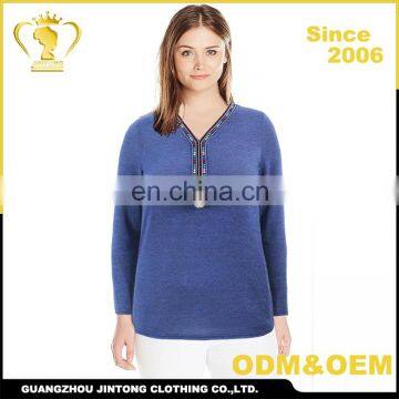 Trendy plus size handloom women blouse design 2017