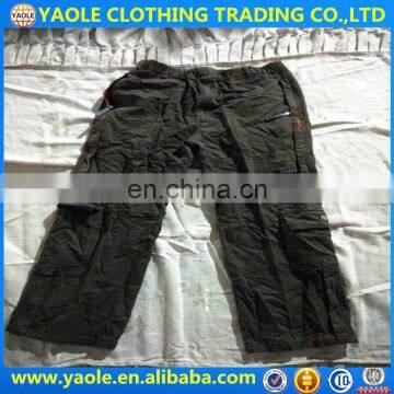 Cargo long pants used clothes hongkong clothes second hand