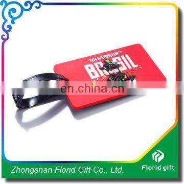 2017 funny hotel soft pvc luggage tag
