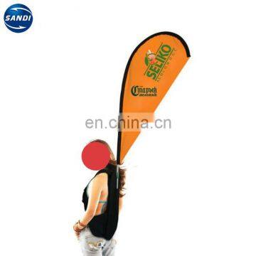 Outdoor bicycle promotional custom advertising backpack banner