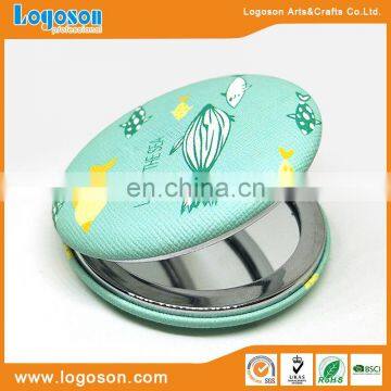 Metal custom promotion life of the sea souvenir pocket mirror