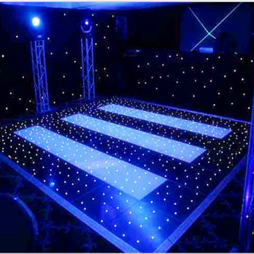 Homei Black and white mix starlit dance floor with white LED