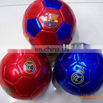 shiny PVC soccer ball