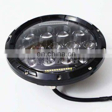 High Power Fast Lead Time DC 9-30v 7" Round 75W LED Head Light for Jeep Wrangler