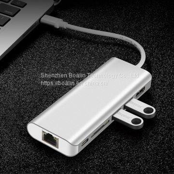 BL-U602 TYPE-C TO USB3.0x2+HDMI+SD+PD+RJ45 HUB 6 in 1 photo-5