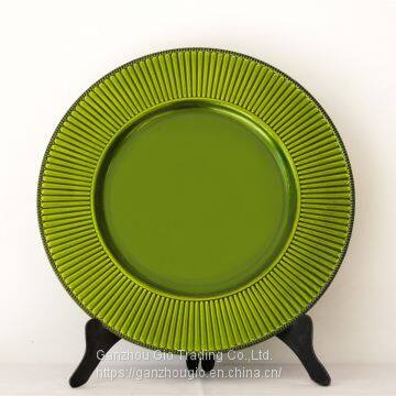 Plastic Charger Plate,christmas Decoration Plate Charger Plate Made in China YF-60056 photo-2