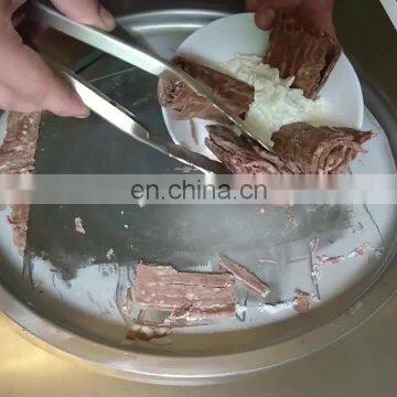 Square Pan Fried Ice Cream Machine For Ice Cream Roll