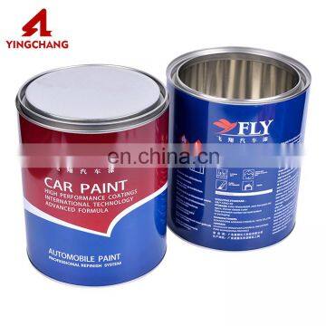 China supplier round empty chemical industry tin can with easy open lid