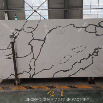 Artificial calacatta quartz slabs