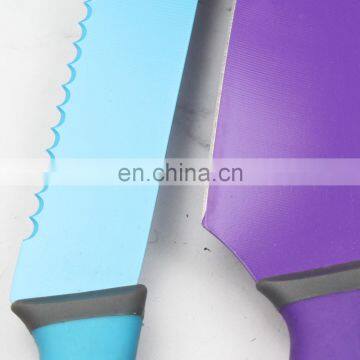 Plastic Handle Non Stick Kitchen Knife Set photo-5