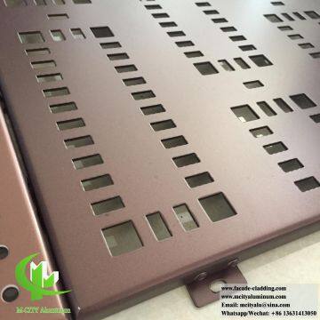 2.0mm aluminum wall cladding solid aluminum panel metal cladding panel supplier in Foshan, China