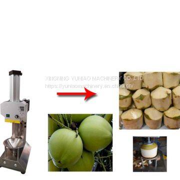 Automatic young coconut peeling machine/coconut cutting machine/coconut trimming machine   WT/8613824555378