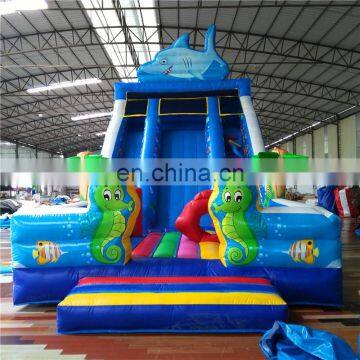 Outdoor Playground Inflatable Shark Slide For Children Amusement Park photo-4