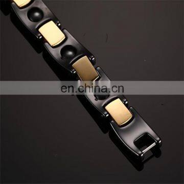 Ceramics Magnetic Energy Therapy Men's Link Wrist Bracelet Bio Tungsten Magnetic Bracelet photo-4