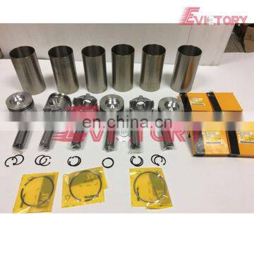 For Caterpillar EL240B 325B excavator engine rebuild 3116T 3116DITA piston + piston ring cylinder liner full gasket kit