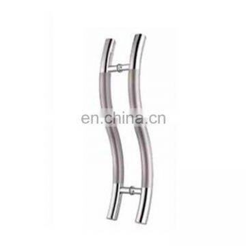 S Shape 304 Stainless Steel Slide Bathroom Shower Interior Pull Glass Door Handle