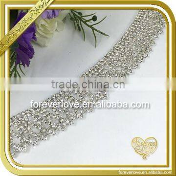 Wholesale ab crystal ss6 rhinestone banding trimming clear rhinestone cup chain FC645                        
                                                                                Supplier's Choice