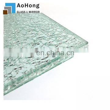 Cracked Ice Laminated Glass Broken Glass Dining Table photo-2