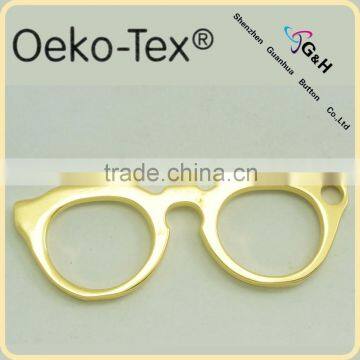 Custom Glass Shape Alloy Labels for Garments