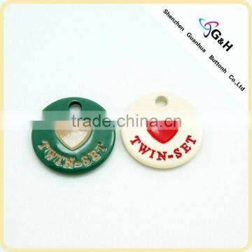 fashion metal badge, metal tag, metal labels