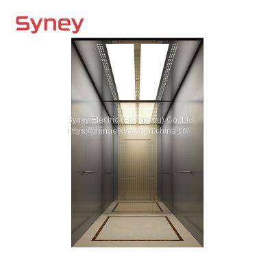 China Good Price Mirror Gearless Traction Product Panoramic Villa Home Residential Passenger Elevator Lift photo-2