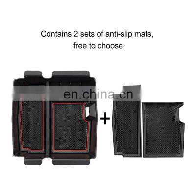 Interior Accessories Parts Silicone Armrest Rest Storage Box Center Control Console Organizer Tray For Jeep Gladiator Jt 18-21 photo-3