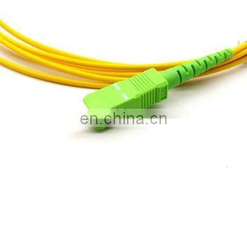 SC/APC- LC/APC  Simplex Single mode  G.652D 2.0mm PVC or LSZH  jacket yellow 30Meter length Fiber Optic Patch cord