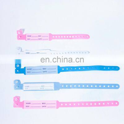 Factory Price HOSPITAL Plastic Patient Wrist Band Identification Bracelet for Baby