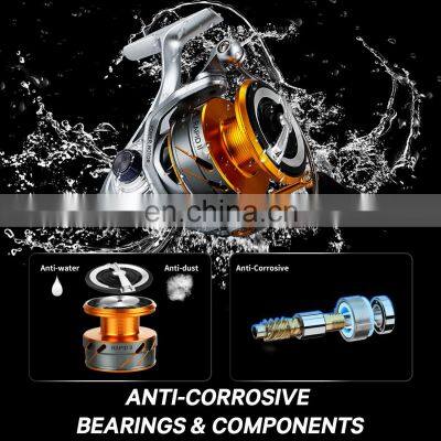 Новая спиннинговая рыболовная катушка 10+1BB 2000-6000 с углеродно-волоконной тормозной системой и сверхлегким шпулем из алюминия, обработанным на ЧПУ photo-5