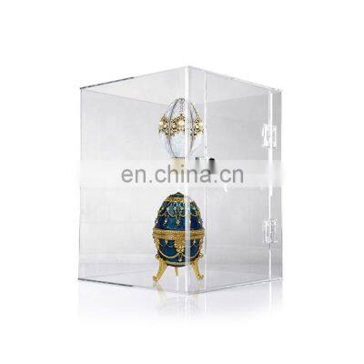 2-Tier Clear Acrylic Locked Digital Display Cabinet Acrylic Showcase Box with lock