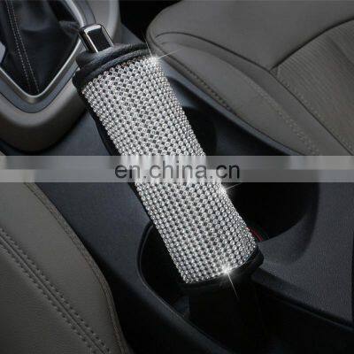 Autoaby Bling Bling Rhinestones Crystal Car Steering Wheel Cover PU Leather Steering-wheel Covers Auto Accessories Case photo-5