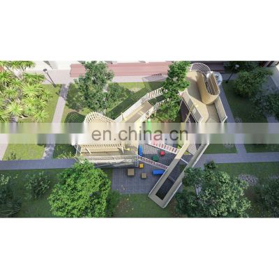 Custom Length Playground Kids Slide and Commercial Playground Equipment for Sale