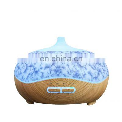 Home 300ml Wood Grain Aromatherapy 300 ml Portable Mini Wooden Ultrasonic Oil Essential Humidifier Aroma Air Diffuser