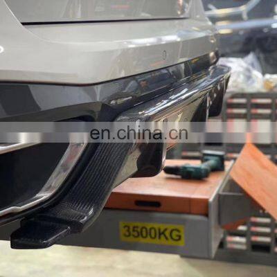 Runde Carbon Fiber Material Black Samurai Style Front Lip Rear Lip Side Skirt Grille Top Wing Spoiler For BMW X05 G05 Body Kit